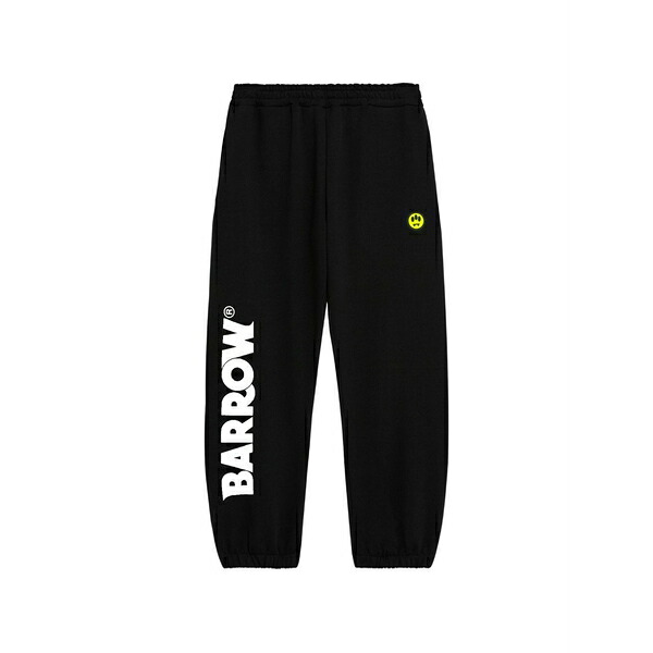 バロウ レディース 心地好いズボン下 ボトムス Logo-print track pants Black