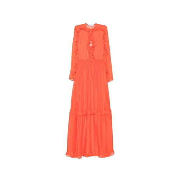 ラケル?ジニス レディース 衣裳 トップス Cecilia ruffled-trim tiered dress Red