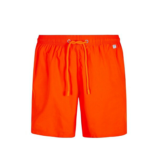 エムシーツーセイントバース メンズ 心地よいズボン下 ボトムス X pantone lighting logo-patch drawstring swim shorts Orange