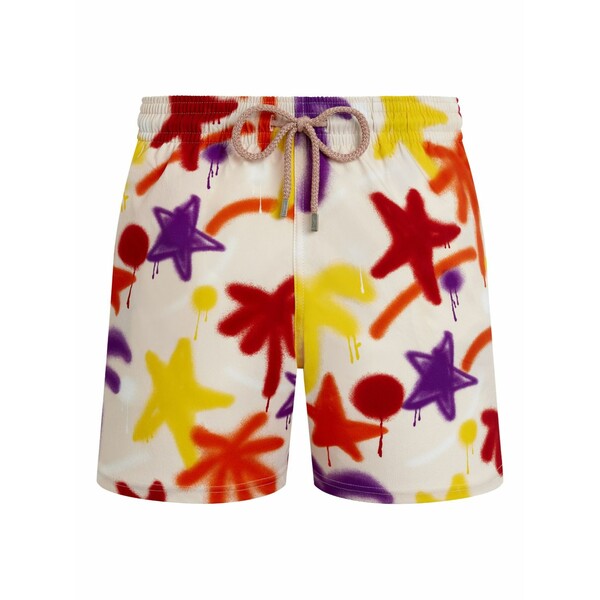 ヴィルブレクイン メンズ 心地よいズボン下 ボトムス X palm angels spray paint swim shorts White