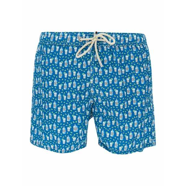 エムシーツーセイントバース メンズ 心地好いズボン下 ボトムス Gin time swim shorts Blue