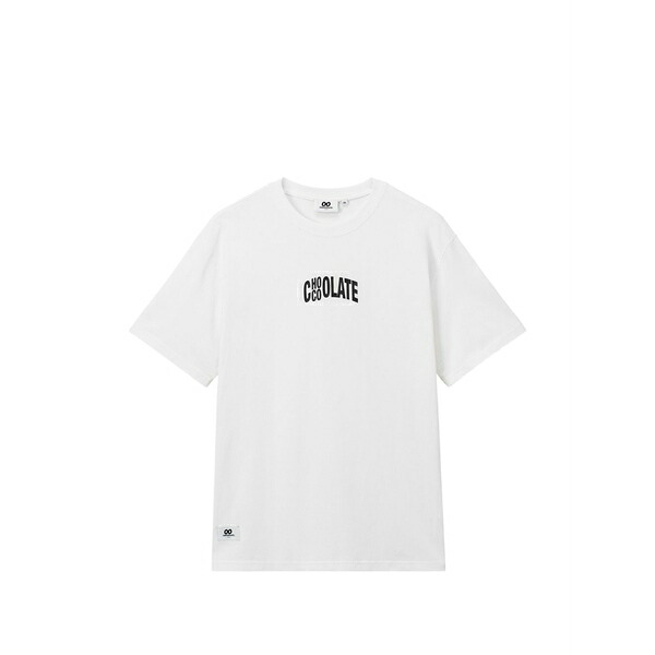 黒茶 メンズ ティーシャツ トップス Logo-print t-shirt White