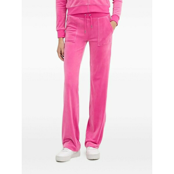 ジューシークチュール レディース 心地よいズボン下 ボトムス Flap-pocket trousers Pink
