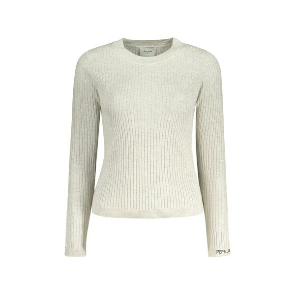 ペペジーンズ レディース 編み物\u0026ティーシャツ アウター Carla crew-neck sweater Neutrals