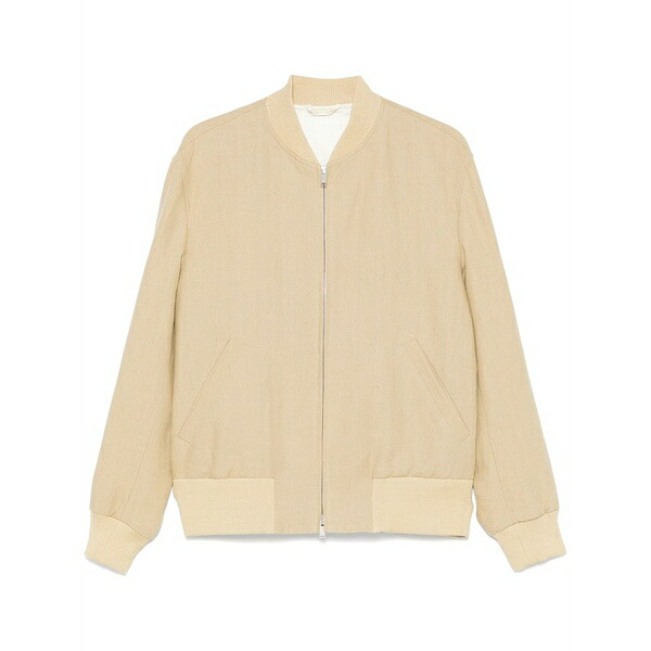 ラルディーニ メンズ 上衣＆上衣 アウター Linen bomber jacket Neutrals