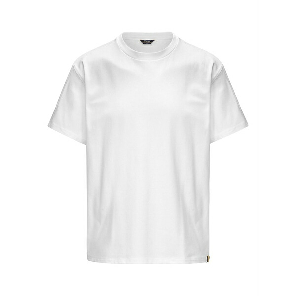 ケイ通い路 メンズ プルオーバー トップス Crew-neck cotton t-shirt White