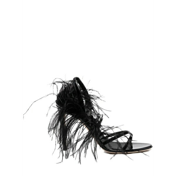 ジュゼッペザノッティ レディース サンダル シューズ Feather-detail 110粍 heeled sandals  Black
