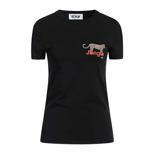 【送料無料】 アイスバーグ レディース Tシャツ トップス T-shirts Black