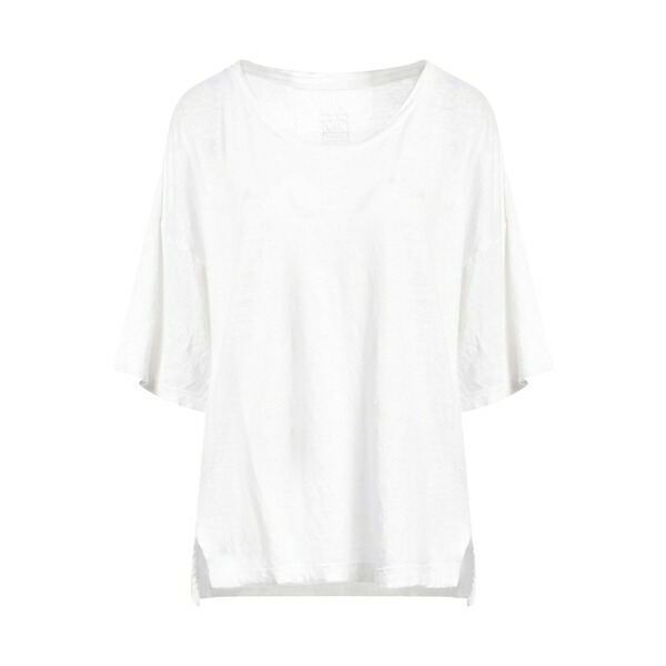 【貨物輸送無料】 １２０％リノ レディース ティーシャツ トップス T-shirts White トップス-Tシャツ・カットソー-レディースファッション