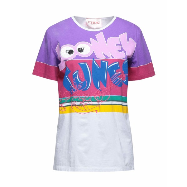 【送料無料】 アイスバーグ レディース Tシャツ トップス T-shirts Purple