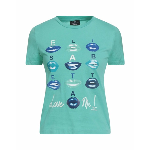 【送料無料】 エリザベスフランキ レディース Tシャツ トップス T-shirts Azure