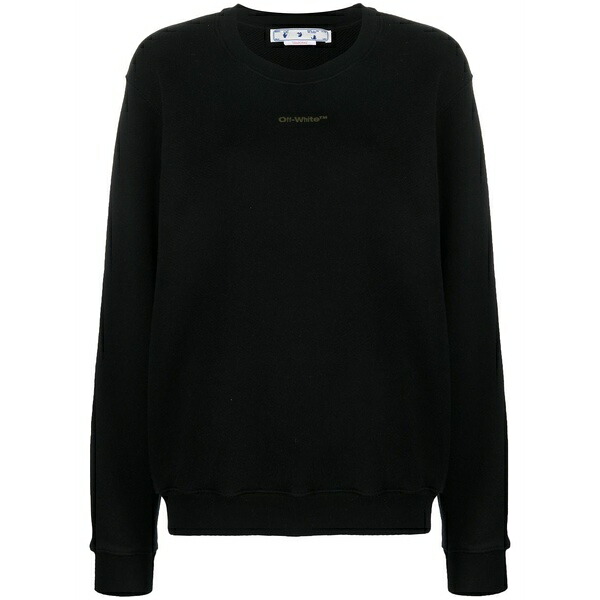 象牙色 レディース 編み物\u0026スウェーター アウター Signature arrows tie-dye crewneck sweatshirt Black