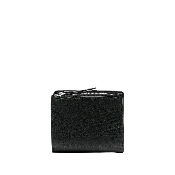 マルタンマルジェラ メンズ 銭入れ 添え物 Four-stitch leather wallet Black