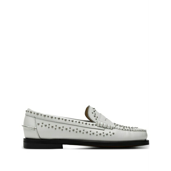 セバゴ レディース スリッポン・ローファー シューズ Dan stud-embellished loafers White