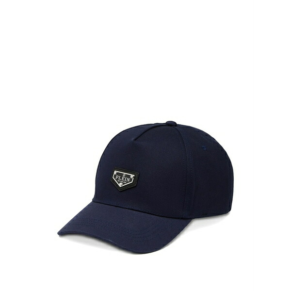 フィリッププレイン メンズ 帽子 アクセサリー Plaque baseball cap Blue