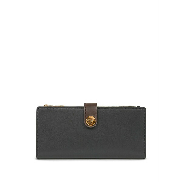 エトロ レディース 銭入れ 添え物 Pegaso-motif leather wallet Black