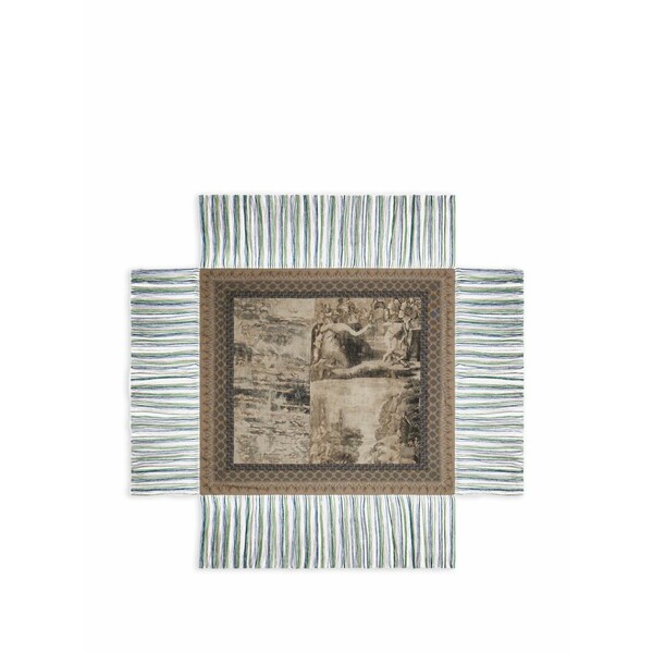 ピエール＝ルイ・マシア メンズ えり巻き・袈裟・えり巻き 付属物 Tapestry fringed silk scarf Neutrals