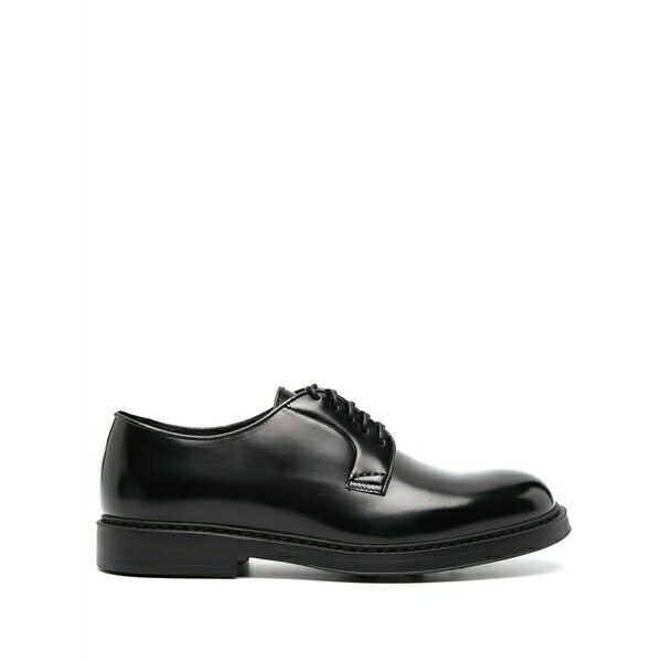 ドンカルズ メンズ 御召しものシューズ シューズ Leather lace-up derby shoes Black