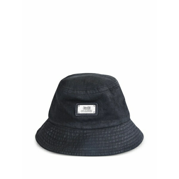 スビ メンズ かぶり笠 付属品 Plated bucket hat Black