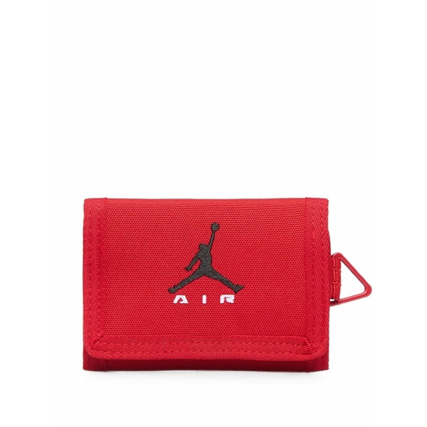 ジョーダン メンズ 財布 アクセサリー Air raid logo-embroidered wallet Red|asty