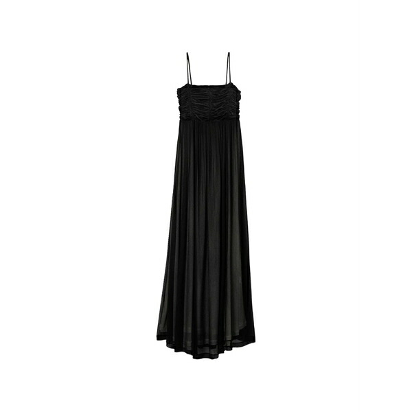 バイト スタジオズ レディース ワンピース トップス Ruched a-line maxi dress Black｜asty