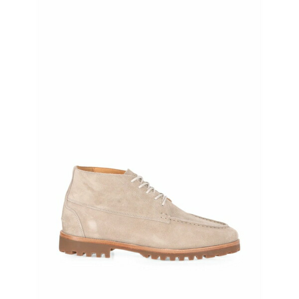 トッドスナイダー メンズ ブーツ シューズ Suede lace-up boots Neutrals｜asty