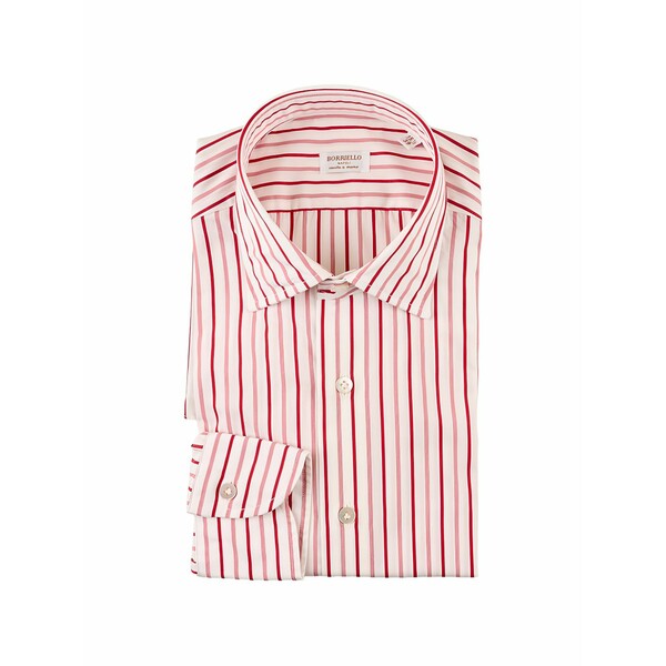 ボリエッロ メンズ シャツ トップス Striped long-sleeve shirt White｜asty 46,080円