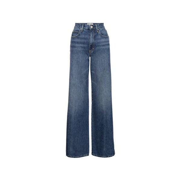 アモ レディース デニムパンツ ボトムス Frida wide-leg denim jeans Blue｜asty