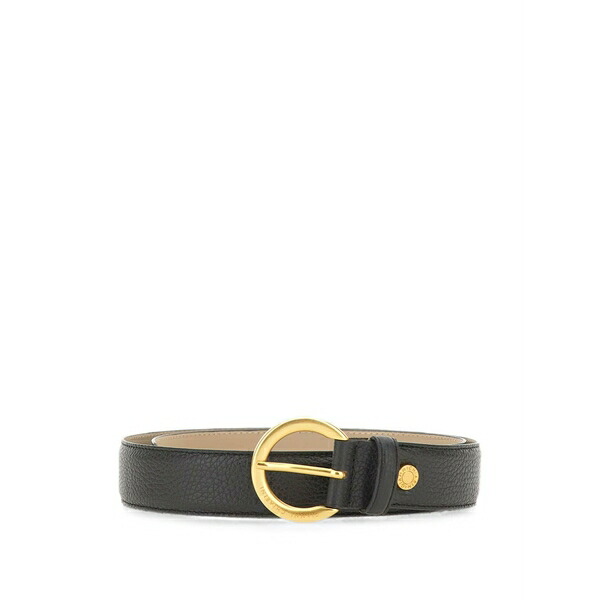 ジャンニ・キアリーニ レディース ベルト アクセサリー Hammered-leather belt Black|asty