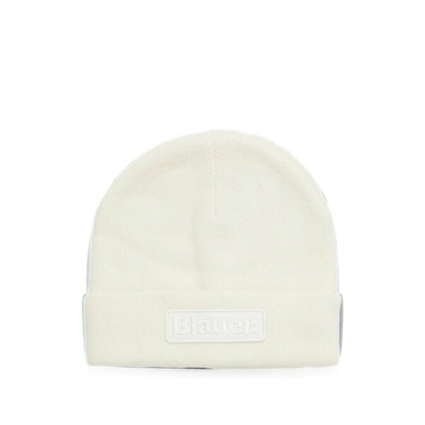 ブラウアー メンズ 帽子 アクセサリー Cheshire logo-patch beanie hat Neutrals｜asty