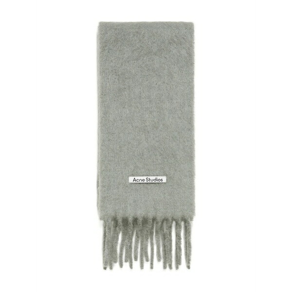アクネ ストゥディオズ メンズ マフラー・ストール・スカーフ アクセサリー Fringed scarf Grey｜asty
