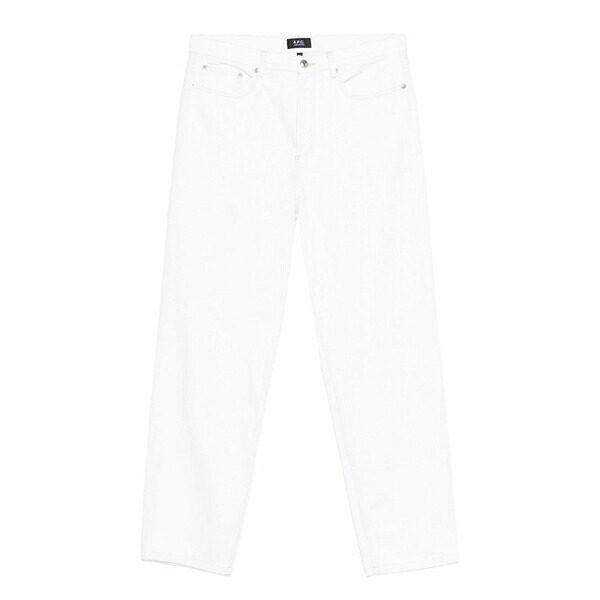 アーペーセー メンズ カジュアルパンツ ボトムス Straight-leg trousers White｜asty