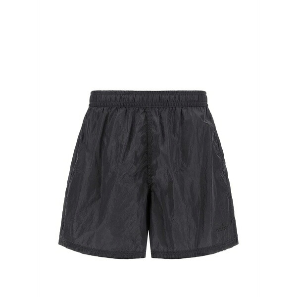 ストーンアイランド メンズ カジュアルパンツ ボトムス Logo-print swim shorts Grey｜asty