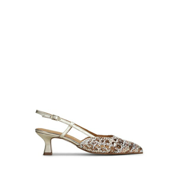 ペドロ ミラレス レディース パンプス シューズ Mantua woven slingback pumps Silver|asty