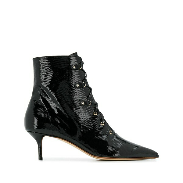 フランシスコロッソ レディース ブーツ シューズ Lace-up ankle boots Black|asty