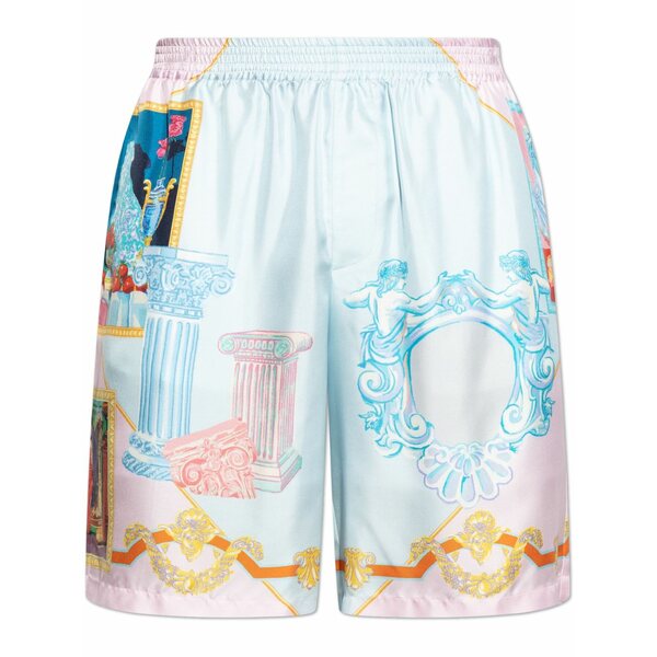 ヴェルサーチ メンズ カジュアルパンツ ボトムス Silk shorts Blue｜asty 124,400円