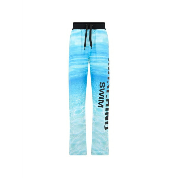 モスキーノ レディース カジュアルパンツ ボトムス Logo-print track pants Blue|asty