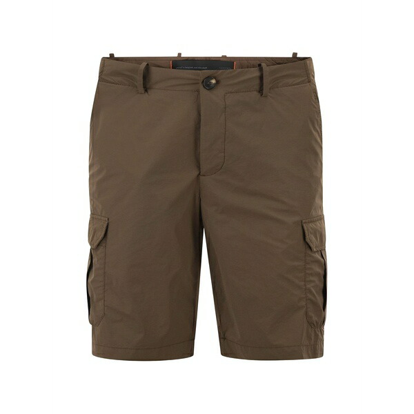 アールアールディ メンズ カジュアルパンツ ボトムス Logo-patch cargo shorts Brown｜asty