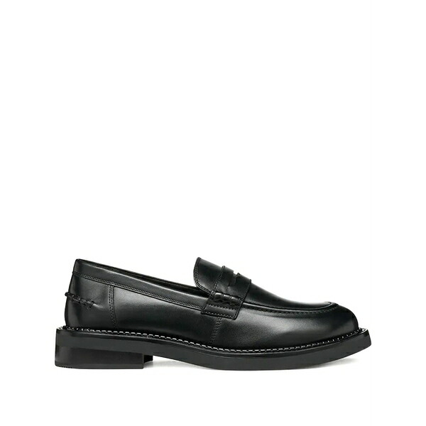 ジェオックス レディース スリッポン・ローファー シューズ Penny-slot loafers Black|asty