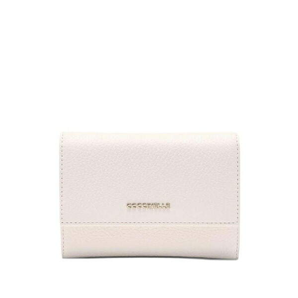 コチネレ レディース 財布 アクセサリー Metallic-logo wallet White｜asty