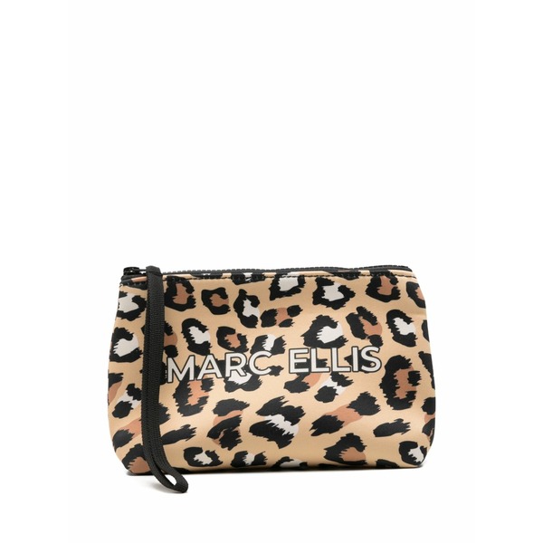 マークエリス レディース クラッチバッグ バッグ Buby leopard-print clutch bag Neutrals|asty