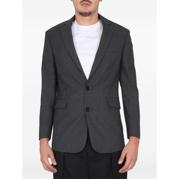 アスペジ メンズ ジャケット＆ブルゾン アウター Two-tone single-breasted blazer Grey｜asty