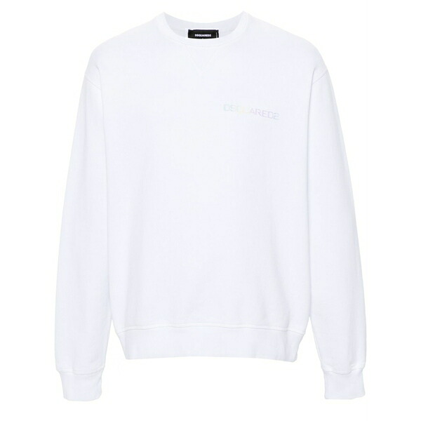ディースクエアード メンズ パーカー・スウェットシャツ アウター Palm beach sweatshirt White｜asty