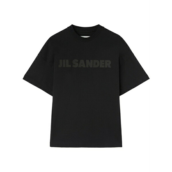 ジル・サンダー レディース Tシャツ トップス Logo t-shirt Black｜asty