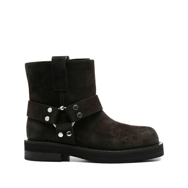 トロワジュイン レディース ブーツ シューズ Steve buckle-strap suede boots Brown｜asty