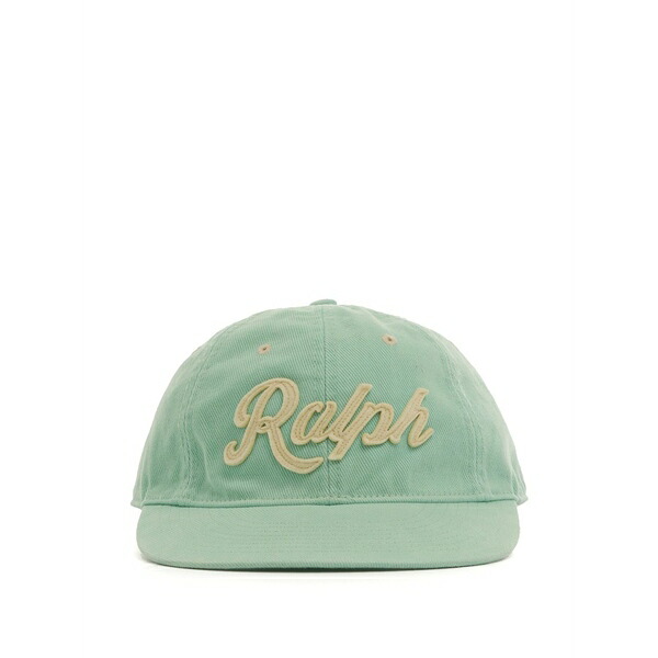 ラルフローレン メンズ 帽子 アクセサリー Twill baseball cap Green|asty