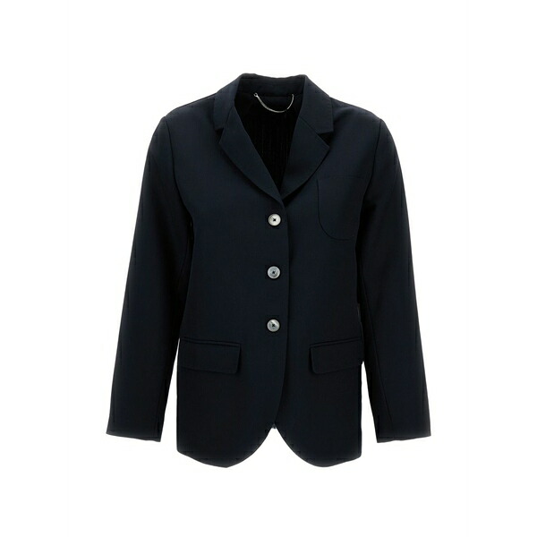 トゥルー ロイヤル レディース ジャケット＆ブルゾン アウター Button notched jacket Black｜asty