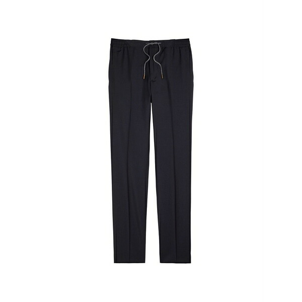 スローウエア メンズ カジュアルパンツ ボトムス Drawstring trousers Blue｜asty