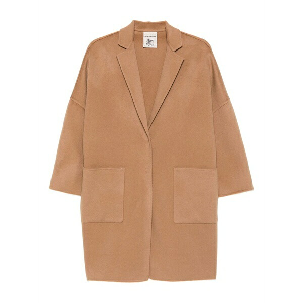 セミクチュール レディース コート アウター Patch-pockets coat Neutrals｜asty