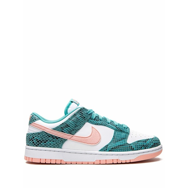 ナイキ メンズ スニーカー シューズ Dunk low snakeskin "washed teal/bleached coral" sneakers White|asty